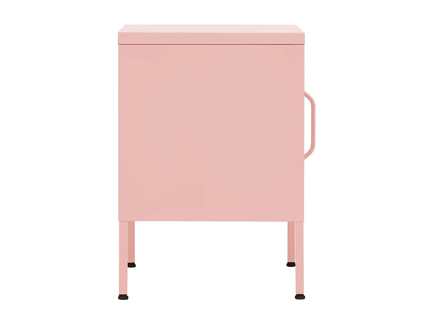 Mesitas de noche | Mesilla de noche 2 uds rosa acero 35x35x51 cm