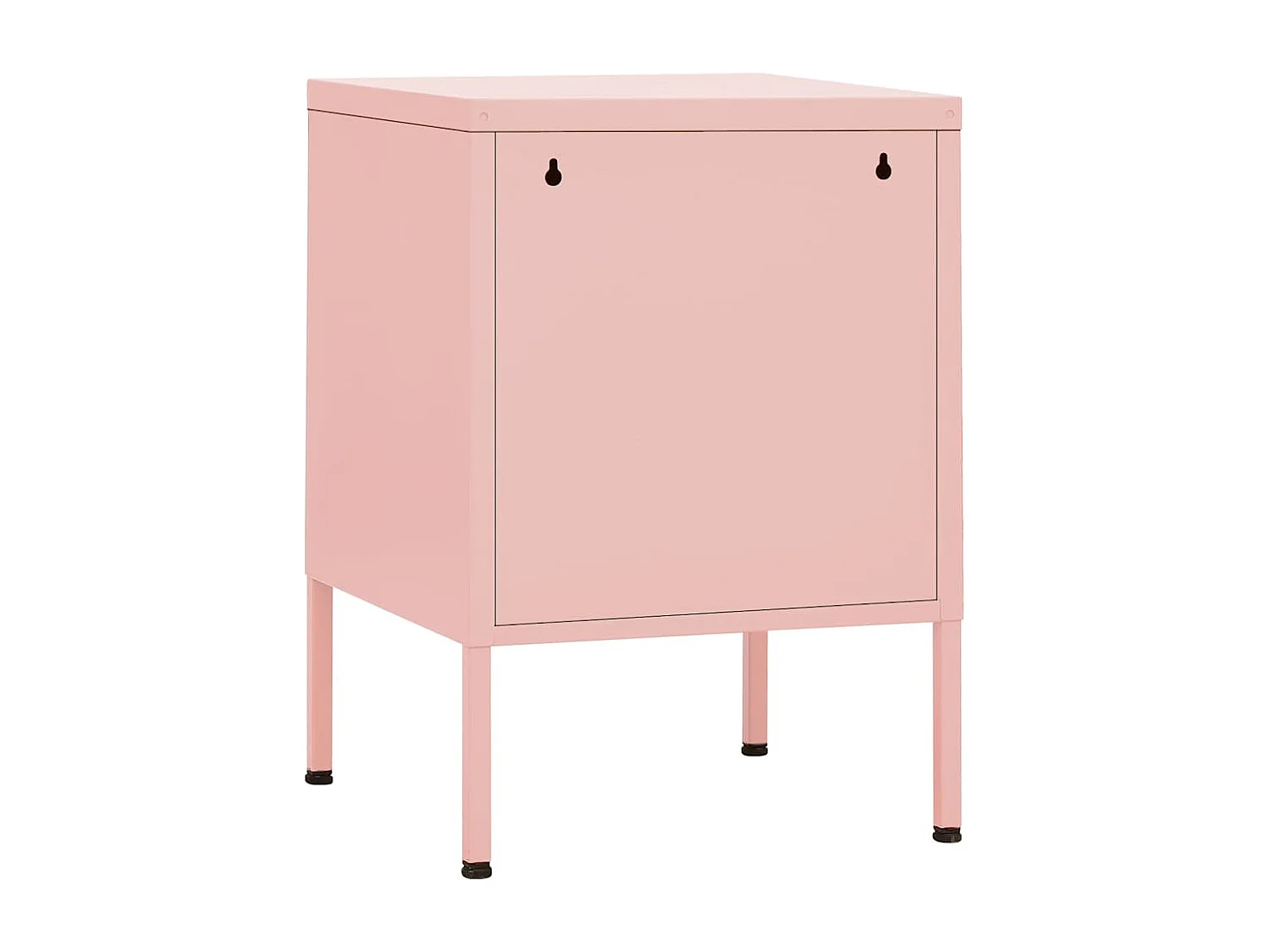 Mesitas de noche | Mesilla de noche 2 uds rosa acero 35x35x51 cm