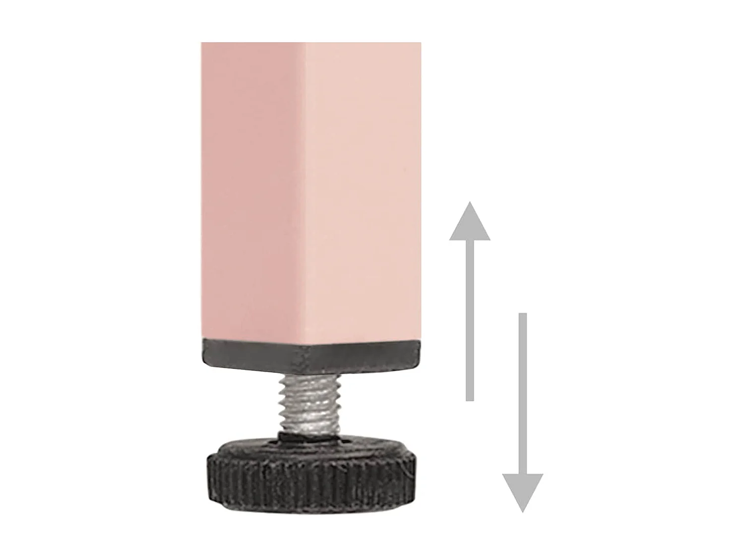 Mesitas de noche | Mesilla de noche 2 uds rosa acero 35x35x51 cm