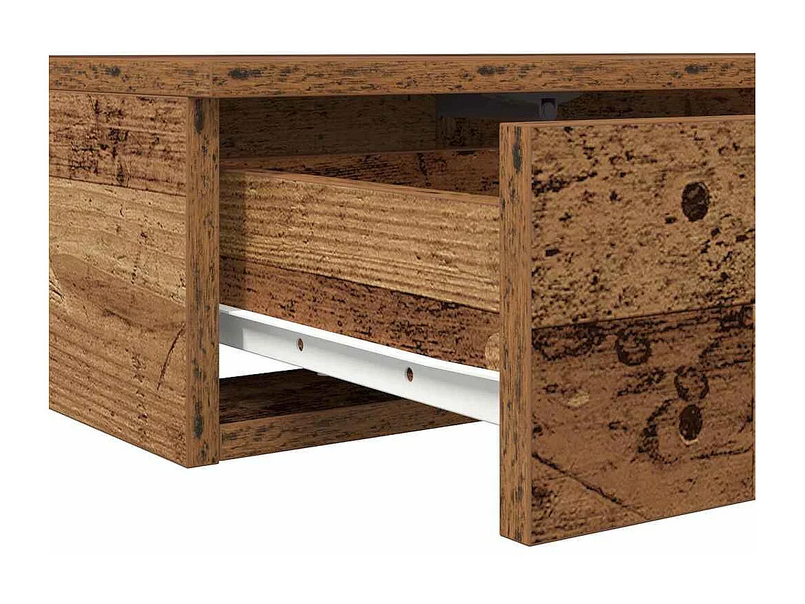 Cajones de cama con cajón Madera vieja 200x36.5x16.5 cm