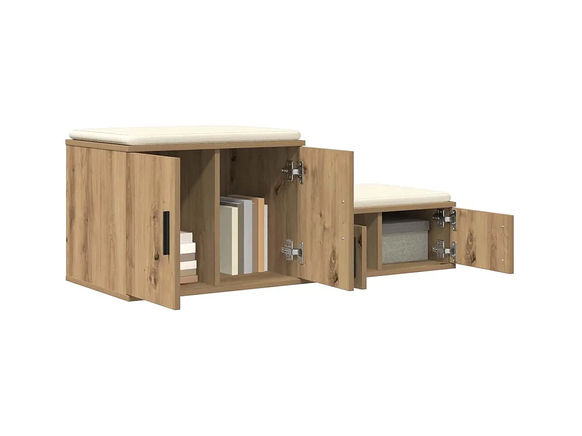 Mueble de almacenaje | Cabinete de Noche | Mesa auxiliar Roble artisan 108x41x40 cm