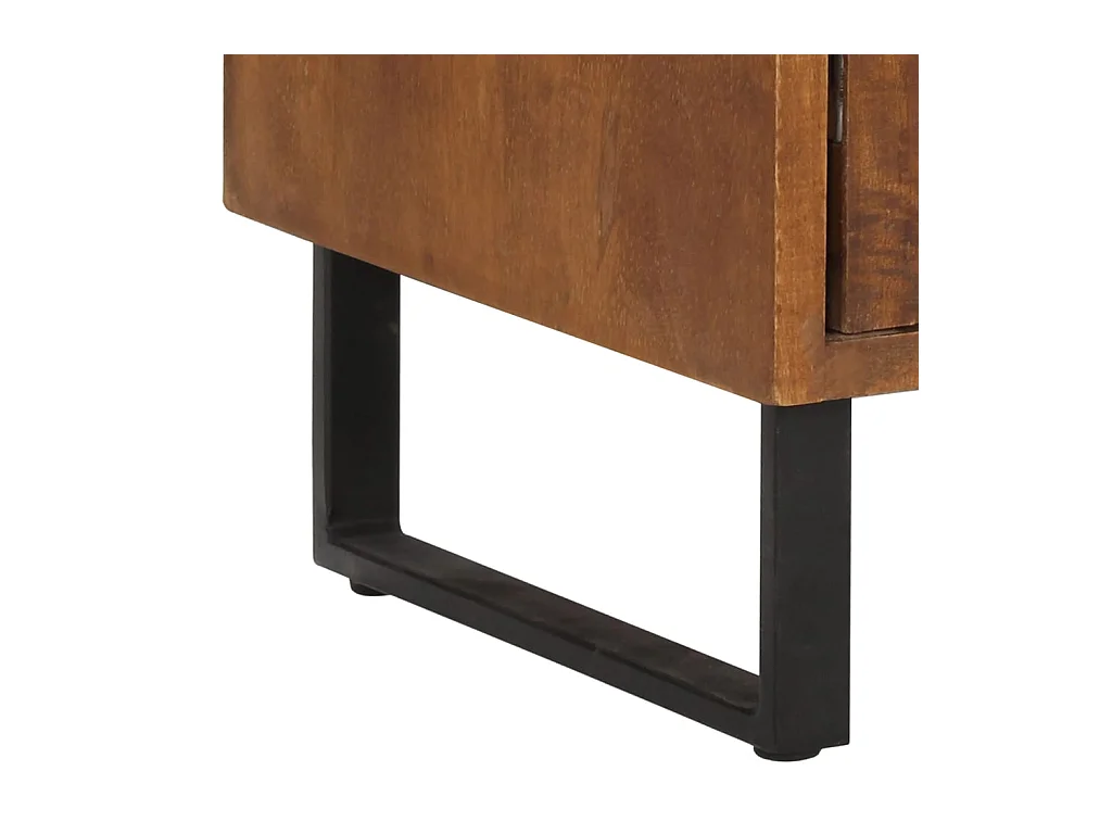 Mesita de noche | Mesilla de noche madera maciza de mango 40x30x50 cm