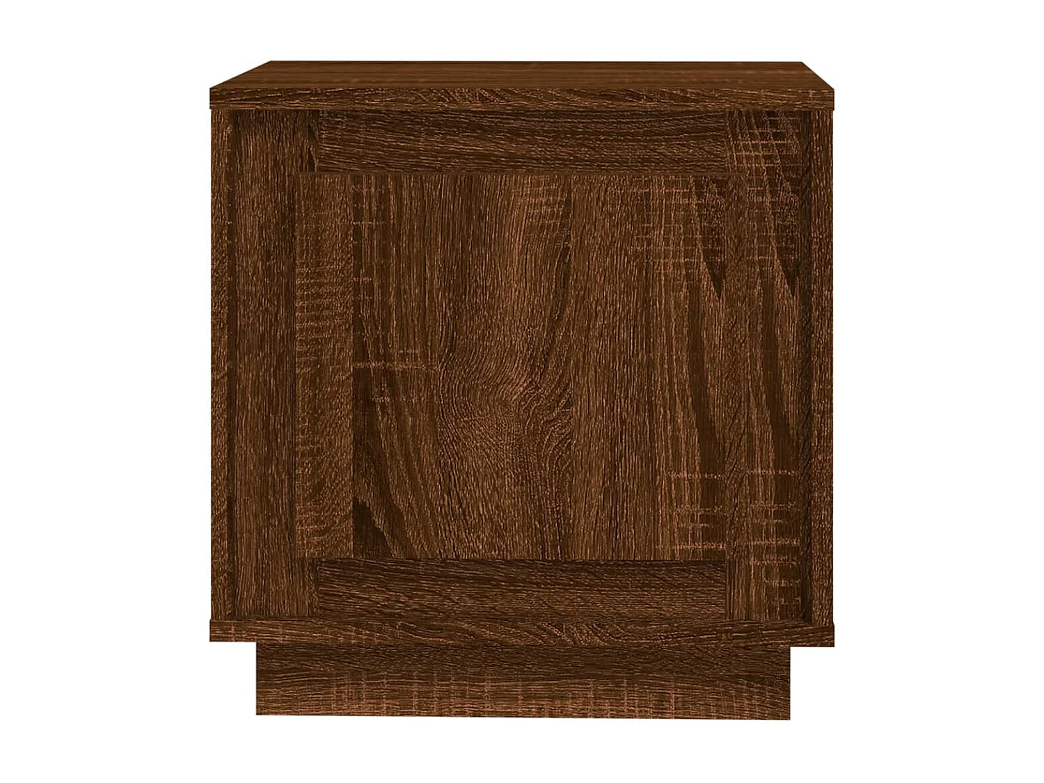 Mesita de noche | Mesilla de noche madera contrachapada marrón roble 44x35x45 cm