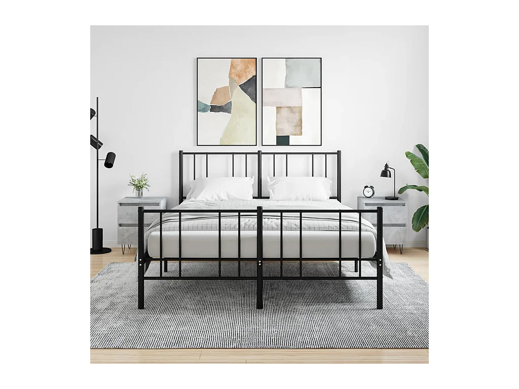 Mesitas de noche | Mesilla de noche 2 uds madera ingeniería gris hormigón 40x35x50 cm