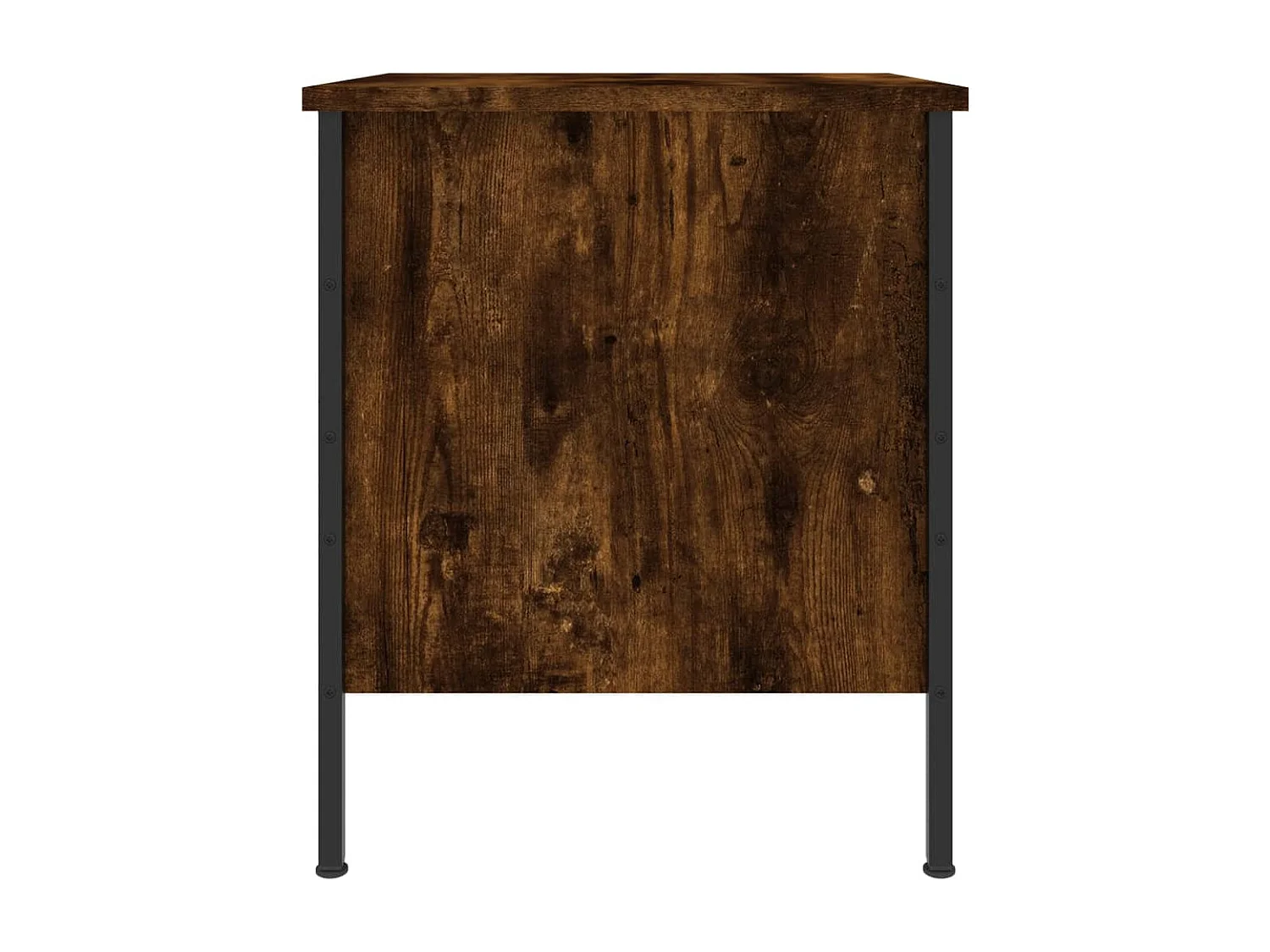 Nachttisch 2er Set-Beistelltisch-Nachttischkommode Räuchereiche 40x42x50 cm Holzwerkstoff SHL70393