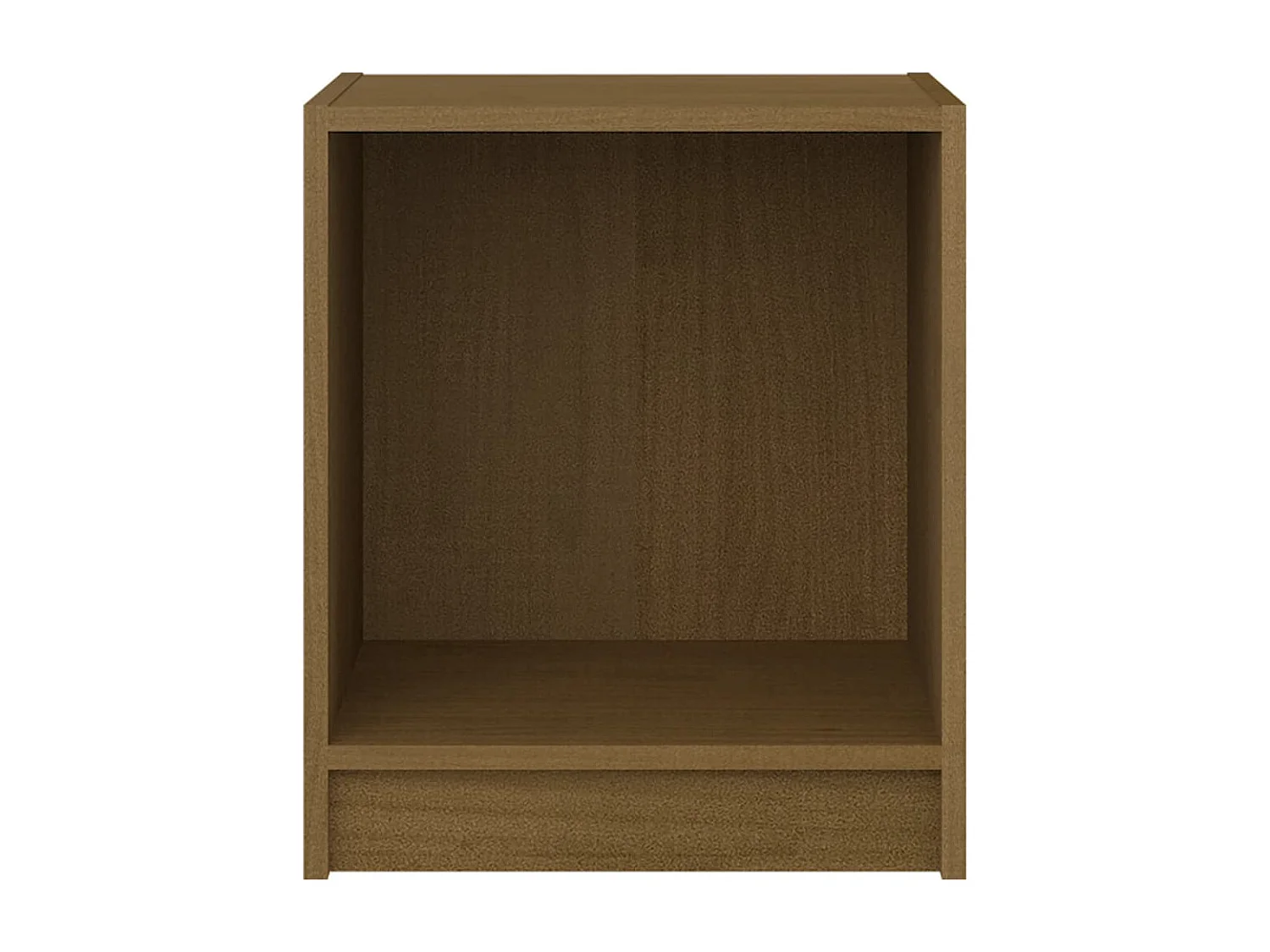 Table de chevet-Petite Table d'appoint Marron miel 35,5x33,5x41,5cm Bois de pin massif
