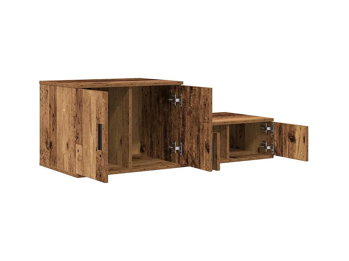 Mueble de almacenaje | Cabinete de Noche | Mesa auxiliar Madera vieja 108x41x40 cm