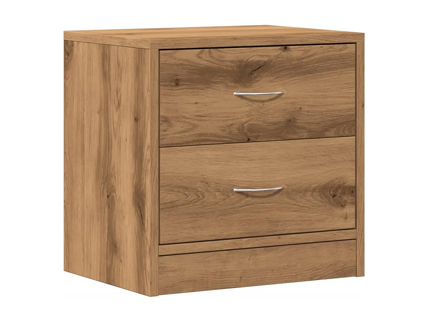 Table de chevet-Table d'appoint chêne artisanal 40x30x40 cm bois d'ingénierie