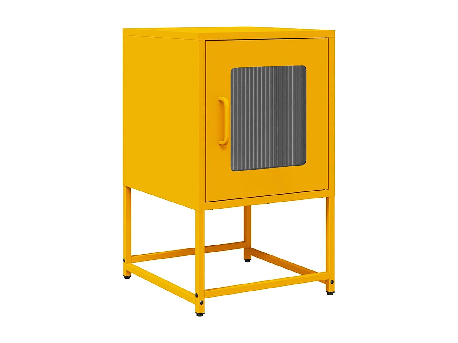 Nachttisch-Beistelltisch Senfgelb 36x39x60,5 cm Kaltgewalzter Stahl SHL25731