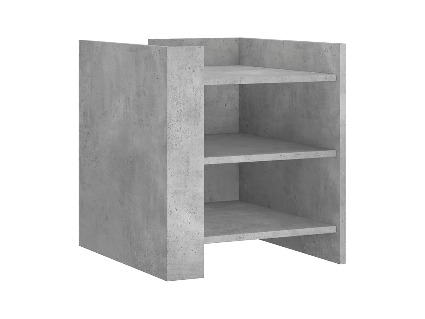 Mesita de noche | Mesilla de noche madera de ingeniería gris hormigón 45x50x50 cm