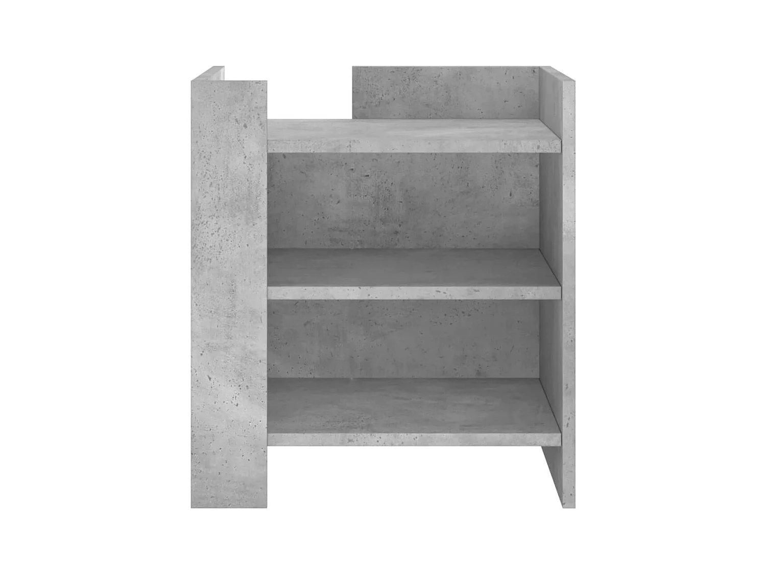 Mesita de noche | Mesilla de noche madera de ingeniería gris hormigón 45x50x50 cm