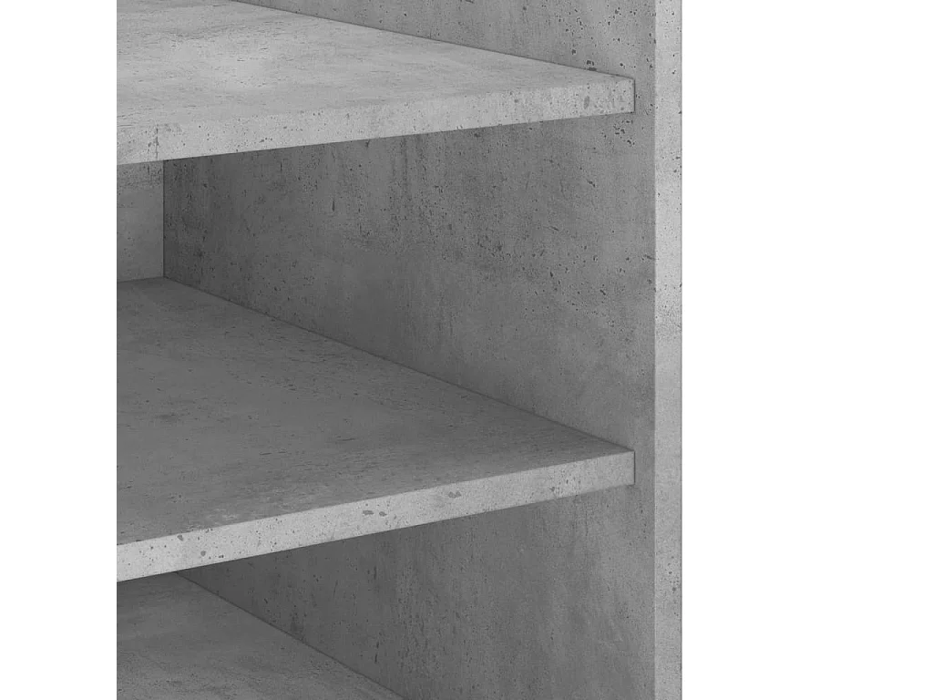 Nachttisch-Beistelltisch Betongrau 45x50x50 cm Holzwerkstoff SHL43674