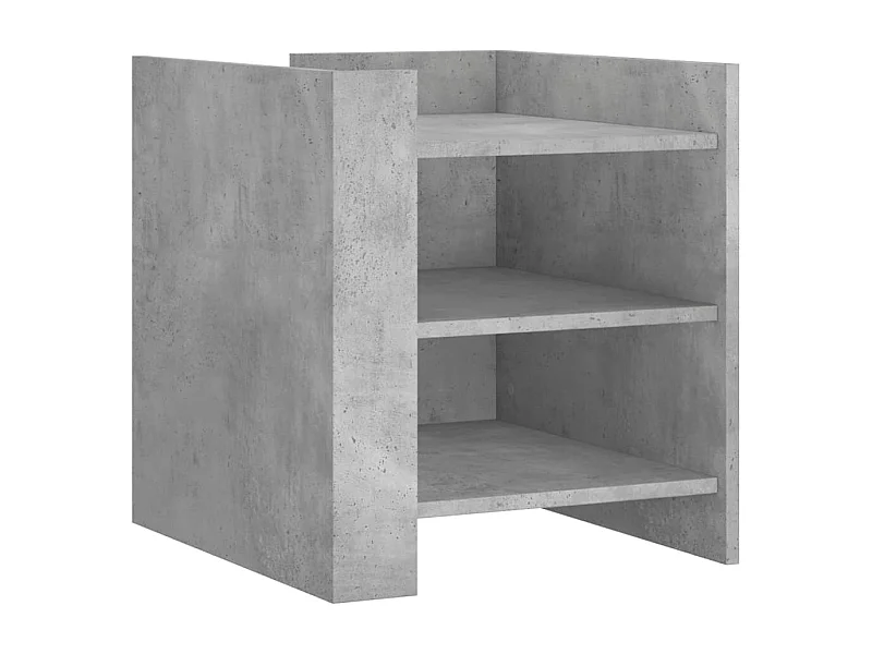 Nachttisch-Beistelltisch Betongrau 45x50x50 cm Holzwerkstoff SHL43674