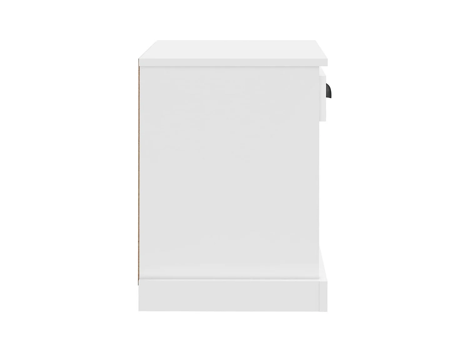 Pack de 2 Mesitas de noche | Mesilla de noche color blanco 43x36x50 cm