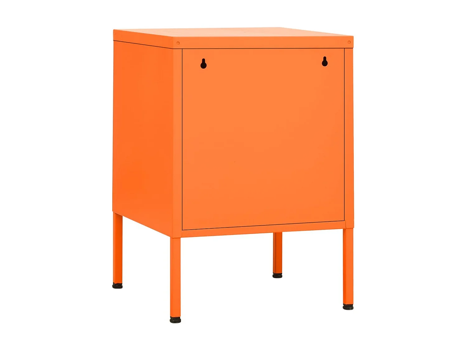 Nachttisch-Beistelltisch Orange 35x35x51 cm Stahl SHL62867