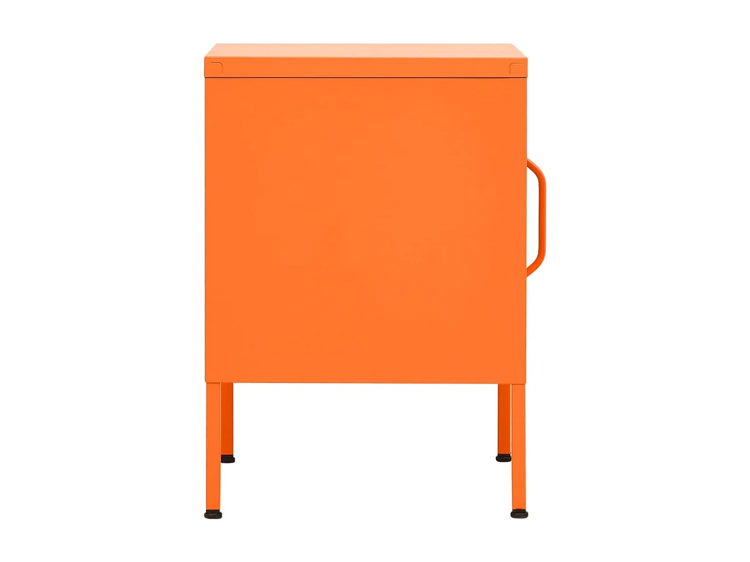 Nachttisch-Beistelltisch Orange 35x35x51 cm Stahl SHL62867