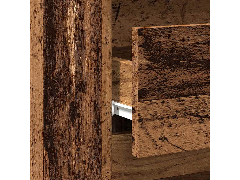 Nachttisch-Beistelltisch Altholz-Optik 40x35x62,5 cm Holzwerkstoff SHL35129