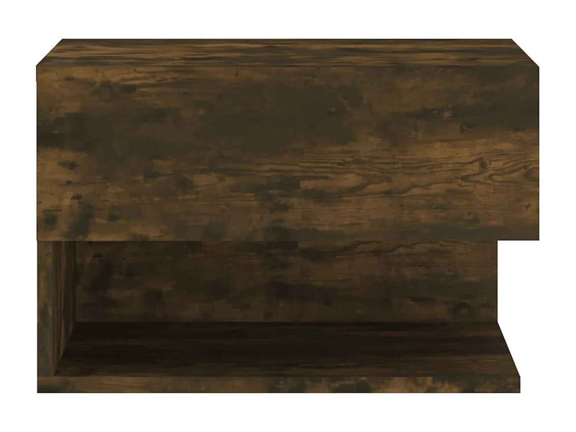 Nachttisch hängend | Wand-Nachttisch Räuchereiche SHL30283