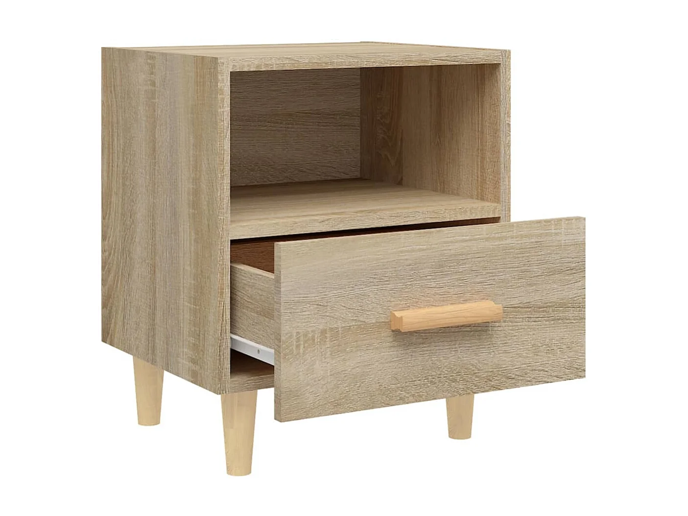 Nachttisch 2er Set-Beistelltisch Sonoma-Eiche 40x35x47 cm SHL10820