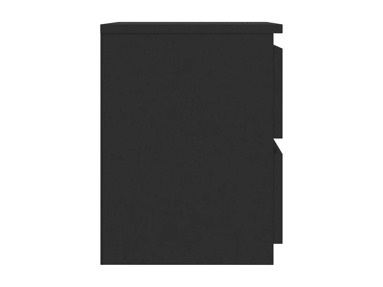 Nachttisch-Beistelltisch Schwarz 30×30×40 cm Holzwerkstoff SHL64993