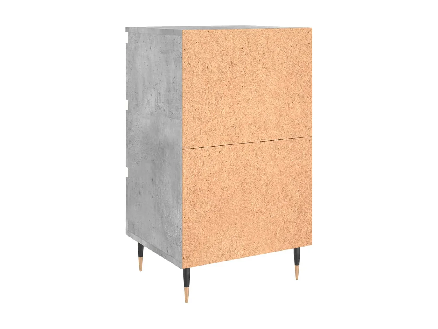 Mesitas de noche | Mesilla de noche 2 uds madera ingeniería gris hormigón 40x35x69 cm