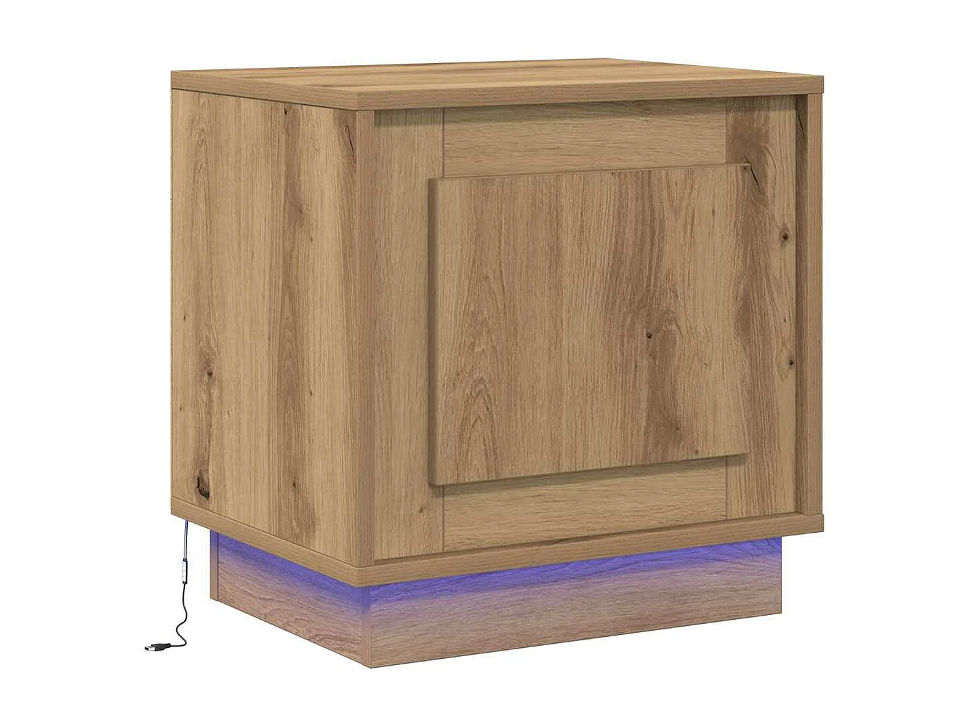 Nachttisch-Beistelltisch mit Artisan Eiche 44 x 34.5 x 45 cm Holzwerkstoff SHL86229