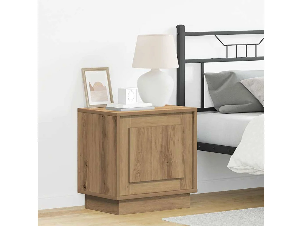 Nachttisch-Beistelltisch mit Artisan Eiche 44 x 34.5 x 45 cm Holzwerkstoff SHL86229