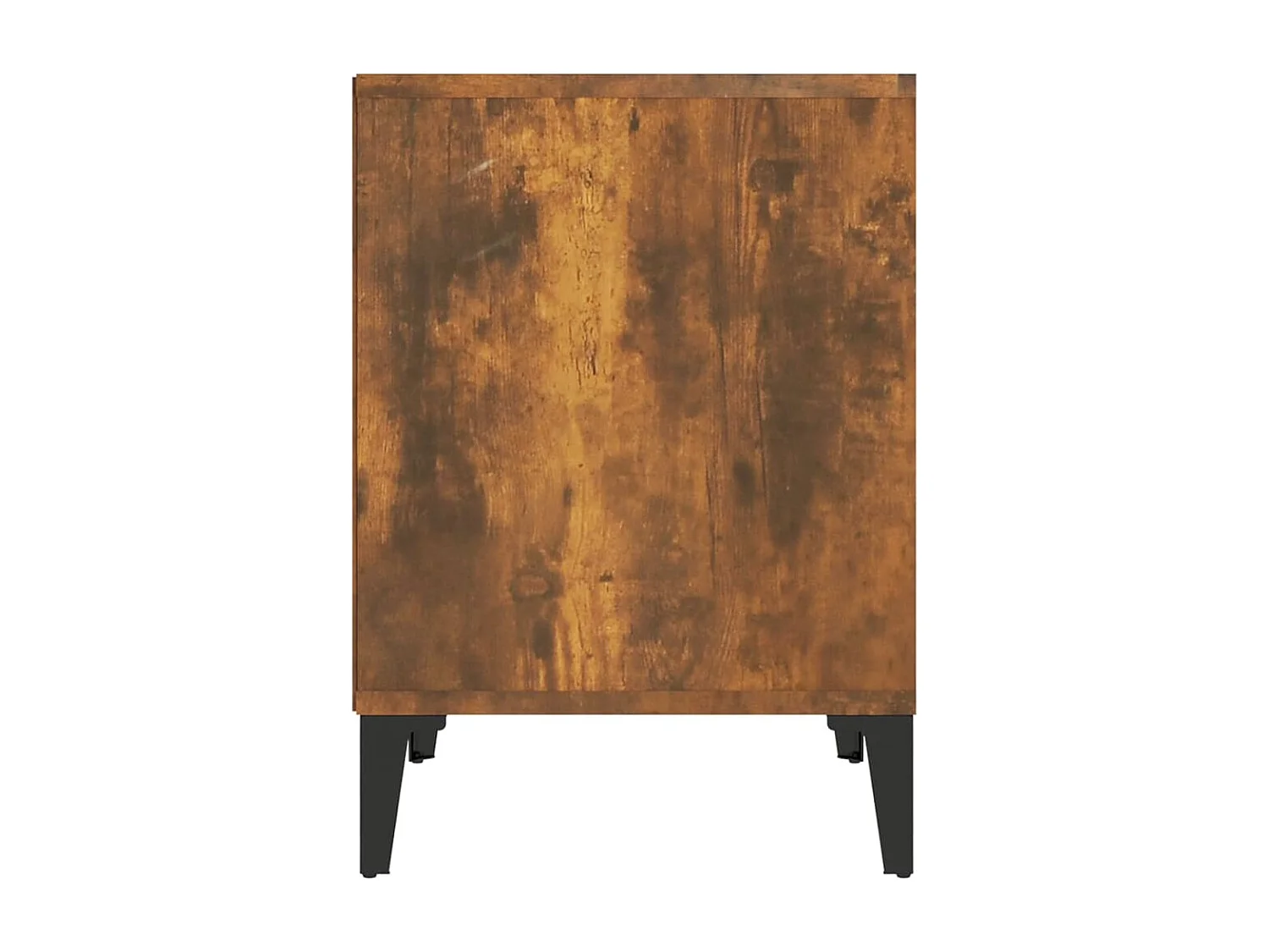 Tables de chevet lot de 2 avec compartiments ouverts Chêne fumé 40x35x50 cm