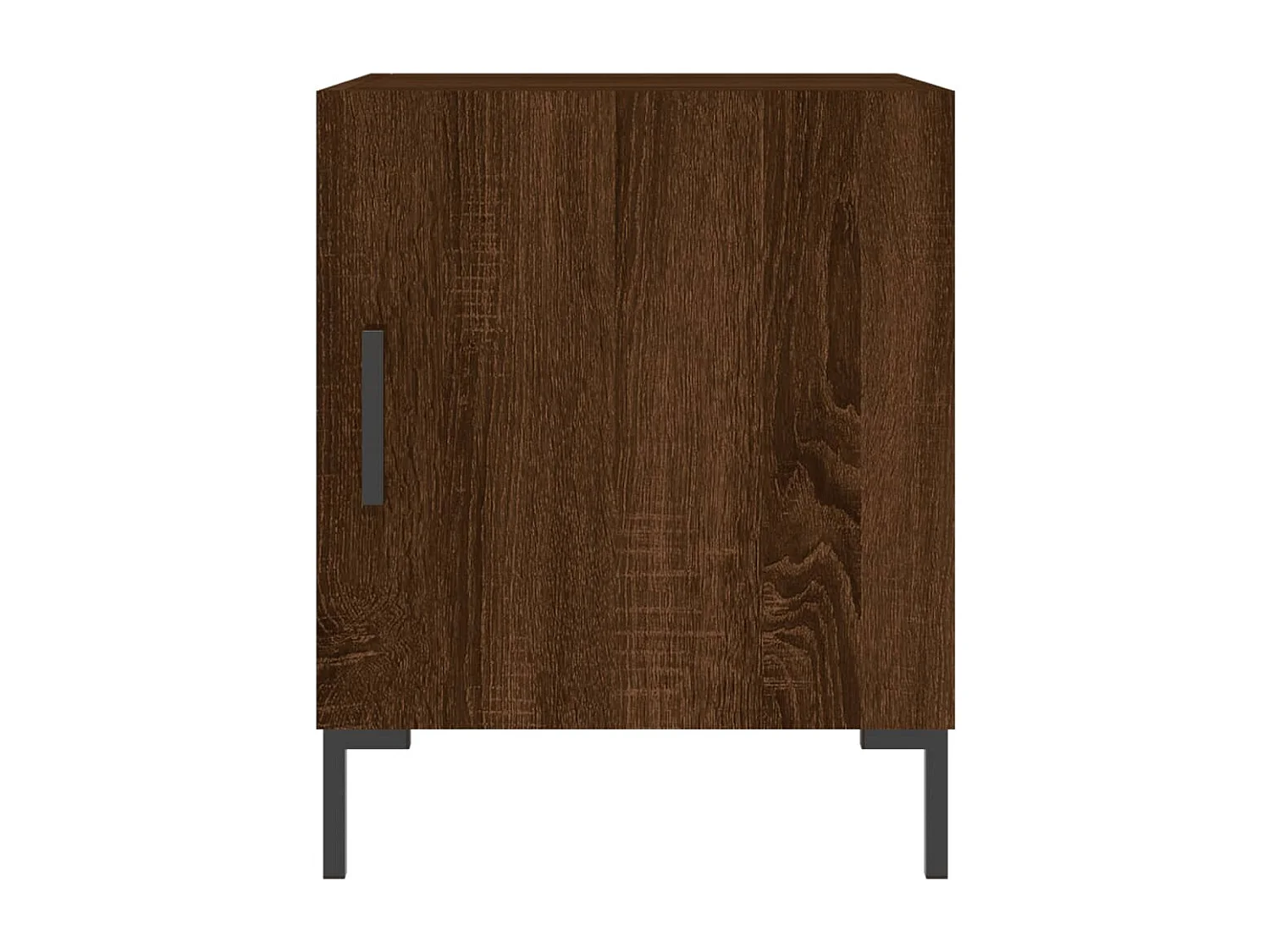 Mesa de Cabeceira Moderna 2 peças 40x40x50cm deriv. madeira carvalho castanho