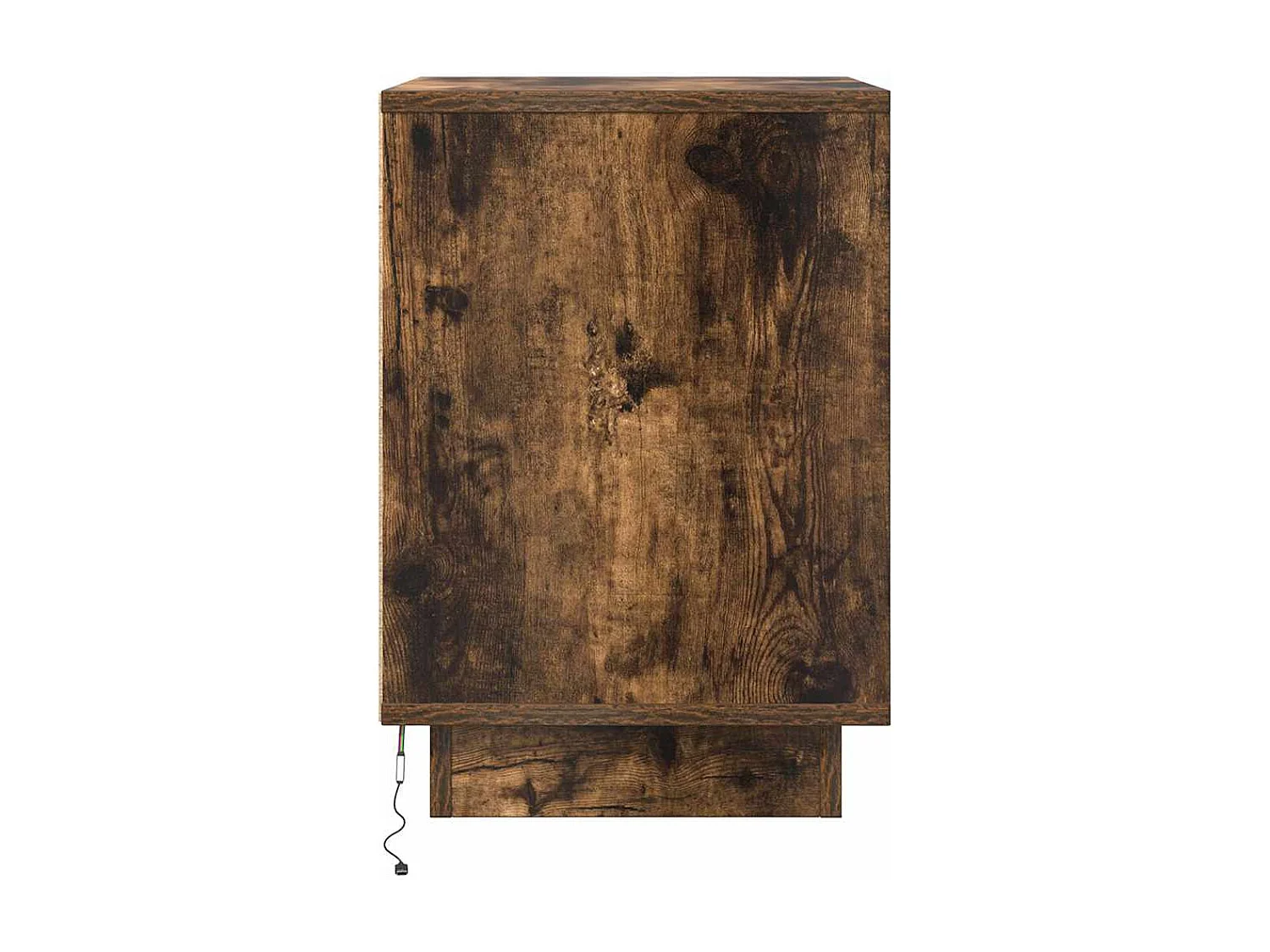 Nachttische mit LED-Leuchten 2er Set | Beistelltisch Räuchereiche 38x34x50 cm SHL20559