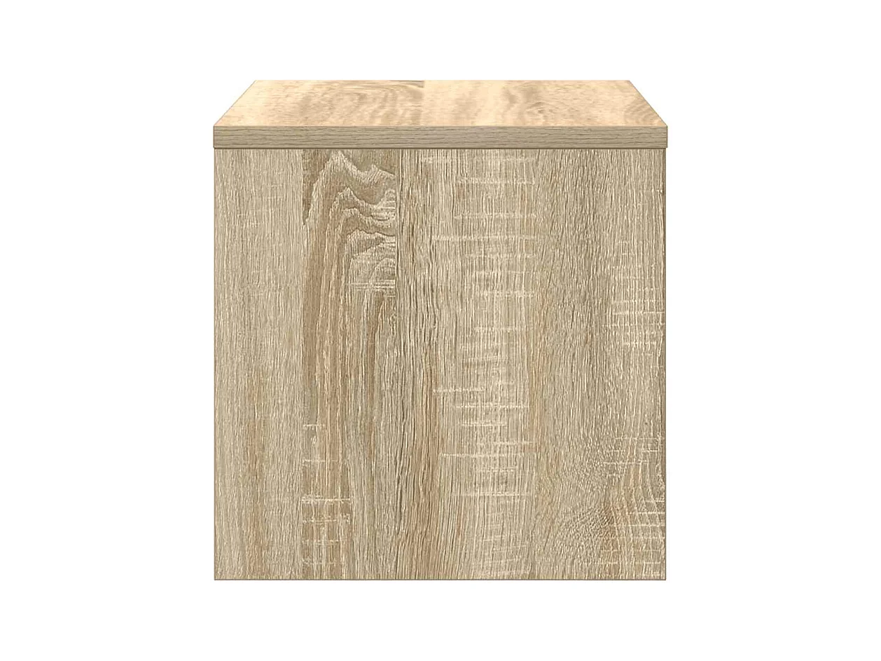 Mesita de noche | Mesilla de noche madera contrachapada roble sonoma 40x30x30 cm