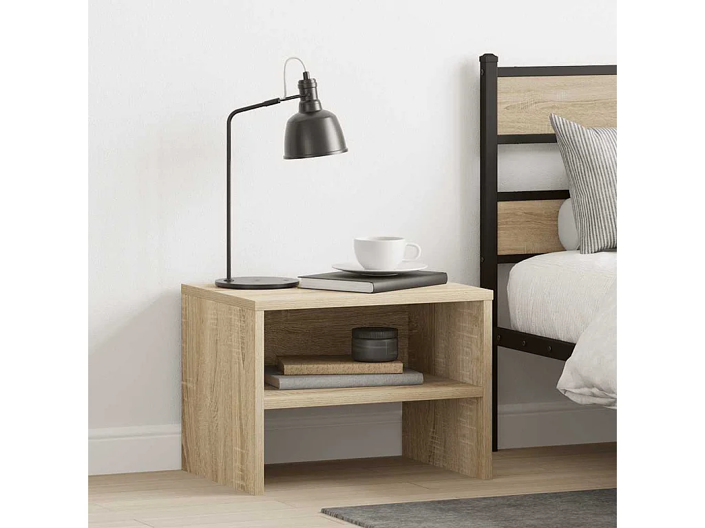 Nachttisch-Beistelltisch Sonoma-Eiche 40x30x30 cm Holzwerkstoff SHL96837