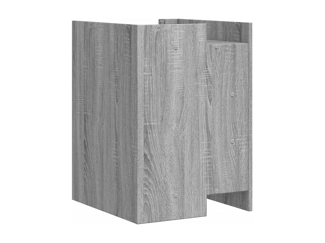 Nachttisch-Beistelltisch-Nachtschrank Grau Sonoma 45x50x65 cm Holzwerkstoff SHL7009