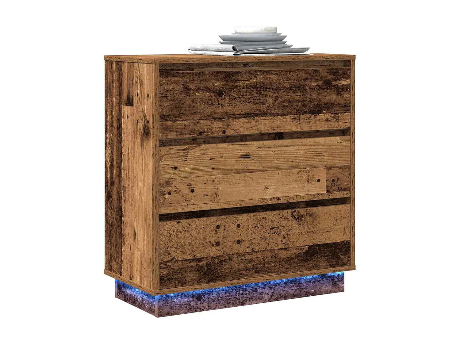 Nachttisch-Beistelltisch Altholz 71 x 34,5 x 75 cm Holzwerkstoff SHL69165