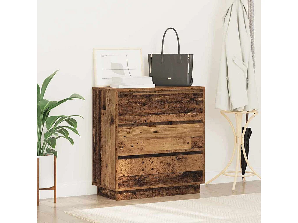 Nachttisch-Beistelltisch Altholz 71 x 34,5 x 75 cm Holzwerkstoff SHL69165