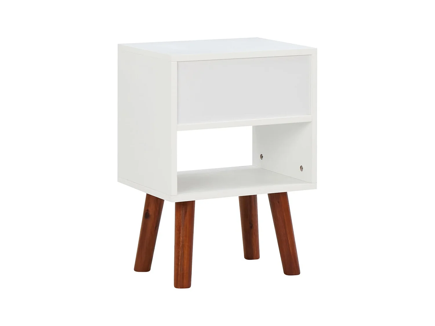 Lot de 2 Tables de chevet-Tables d'appoint Bois d'acacia massif 40x30x57 cm