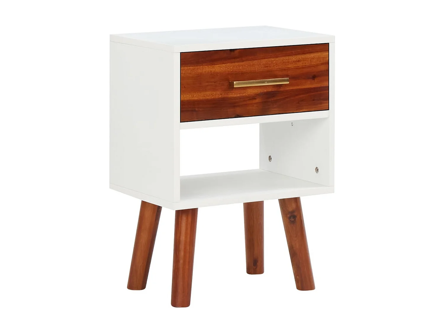 Nachttisch 2 Stk. Akazienholz Massiv 40x30x57 cm SHL26958