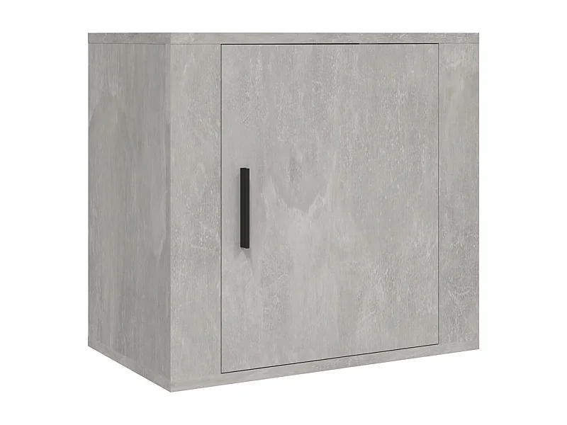 Table de chevet-Table d'appoint-Table de nuit murale Gris béton 50x30x47 cm