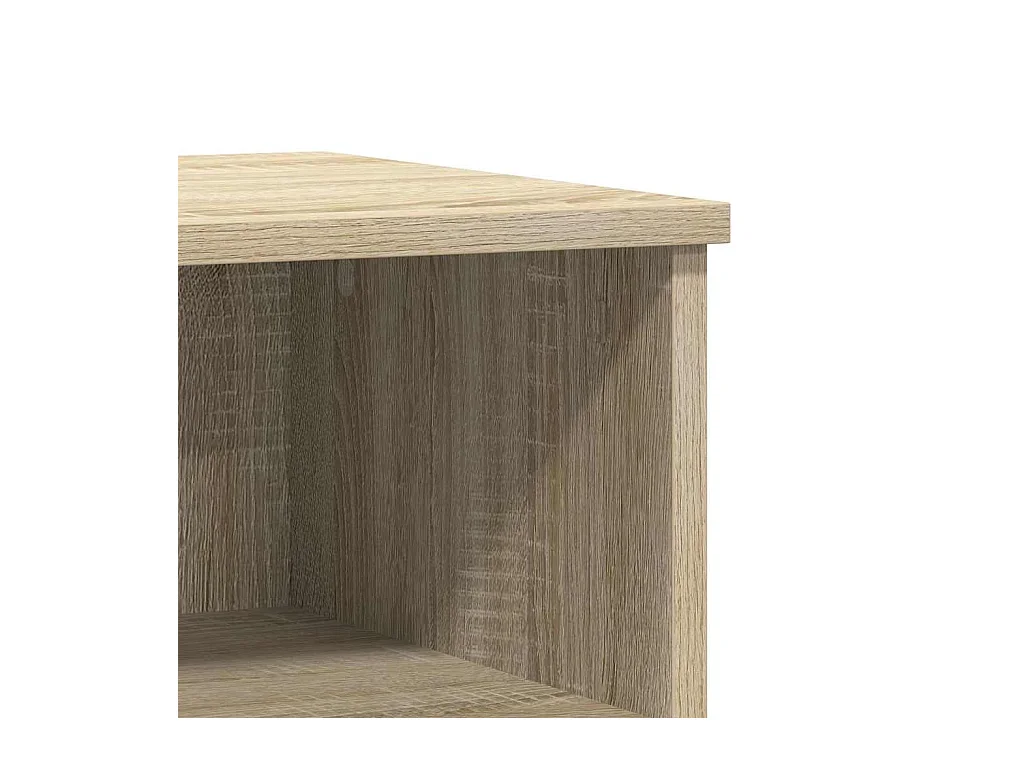 Mesitas de noche | Mesilla de noche 2 uds madera ingeniería roble Sonoma 40x35x50 cm