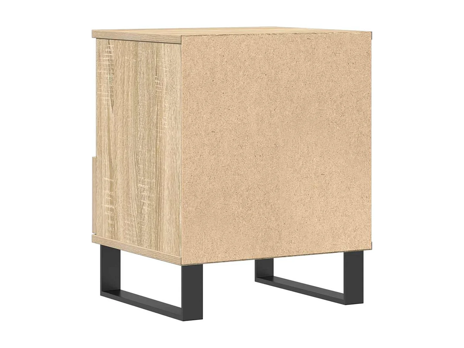 Nachttisch 2er Set-Beistelltisch-Nachttischkommode Sonoma-Eiche 40x35x50 cm Holzwerkstoff SHL13395