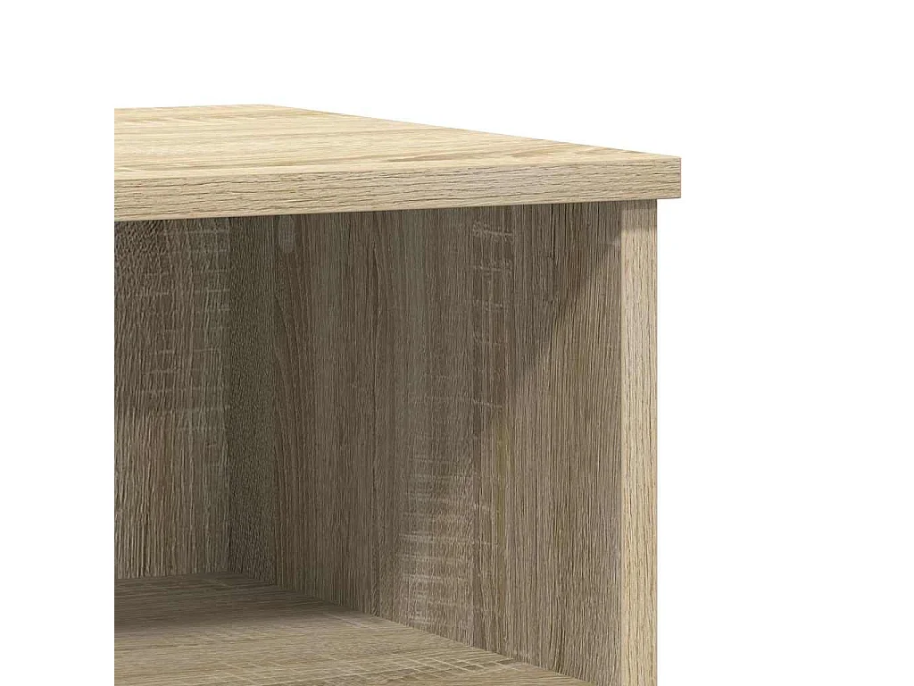 Nachttisch 2er Set-Beistelltisch-Nachttischkommode Sonoma-Eiche 40x35x50 cm Holzwerkstoff SHL13395