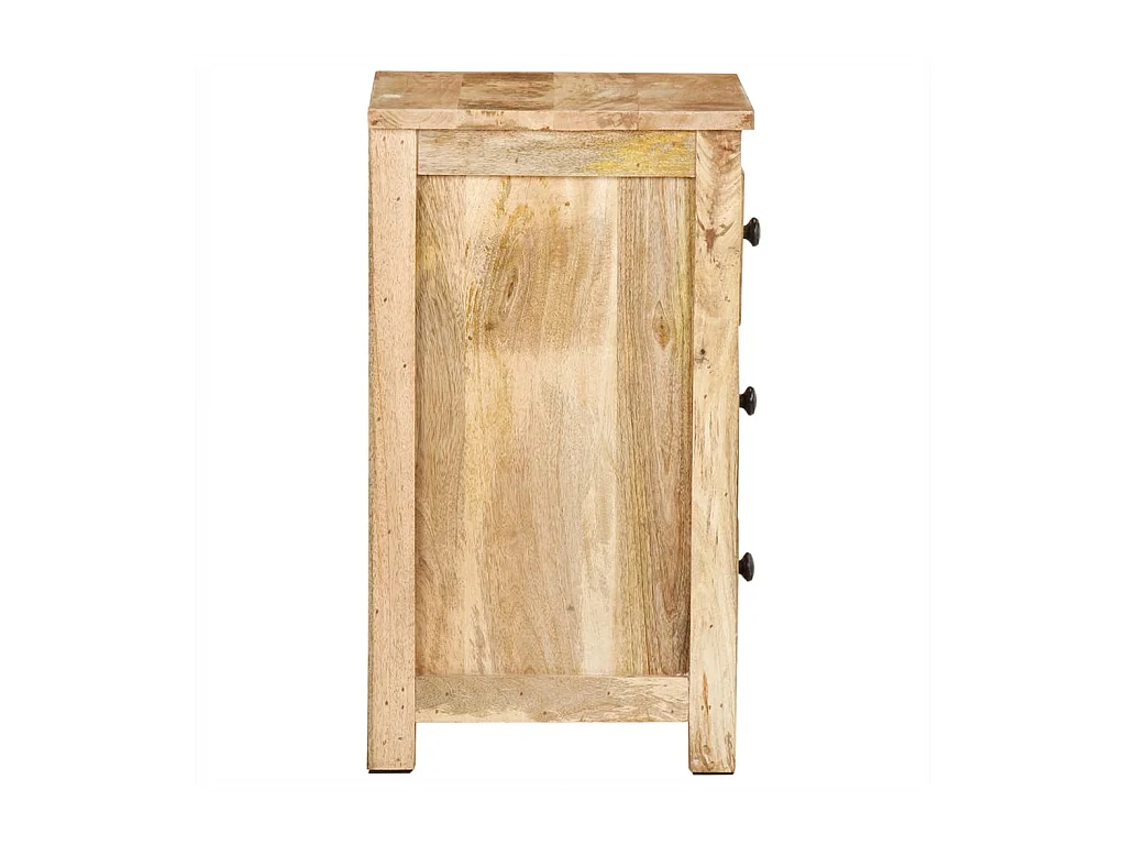 Mesita de noche | Mesilla de noche de madera maciza de mango 45x35x60 cm