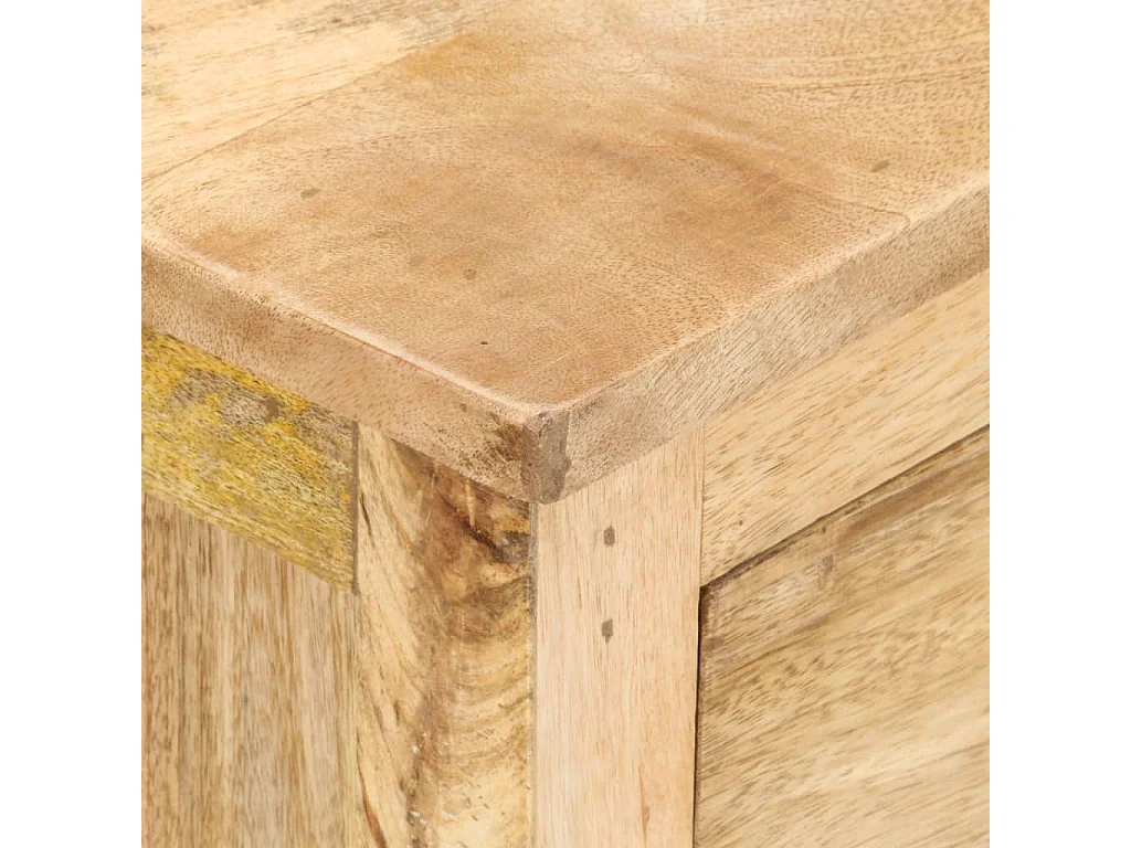 Mesita de noche | Mesilla de noche de madera maciza de mango 45x35x60 cm