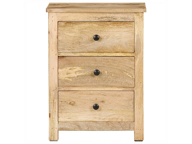 Nachtkastje | Bijzettafel Modern | Opbergkastje 45x35x60 cm massief mangohout