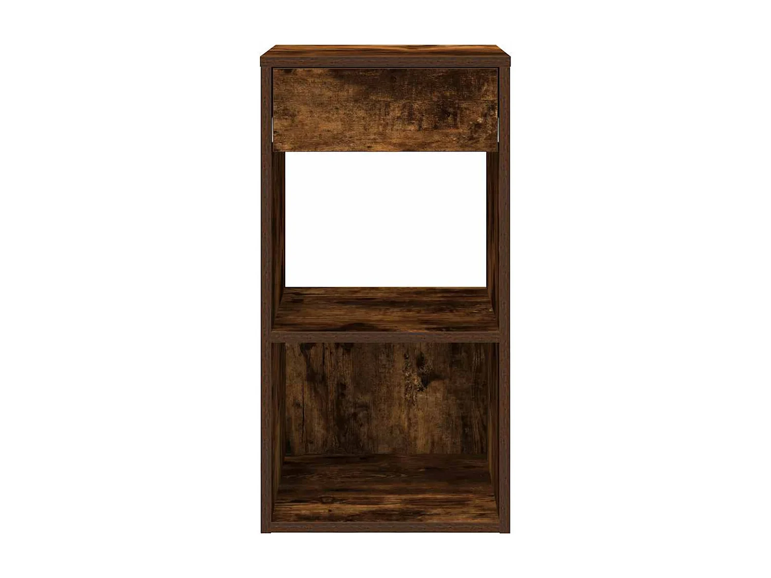 Nachttisch-Beistelltisch mit Schublade Räuchereiche 35x34x66,5 cm SHL71822