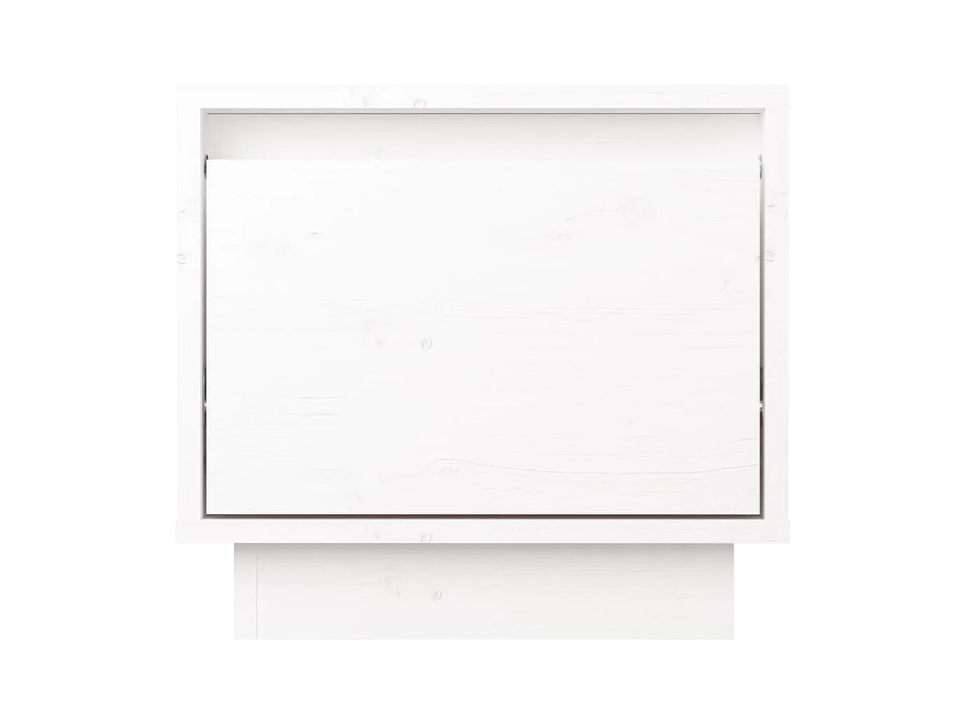 Mesitas de noche | Mesilla de noche 2 uds madera maciza de pino blanco 35x34x32 cm