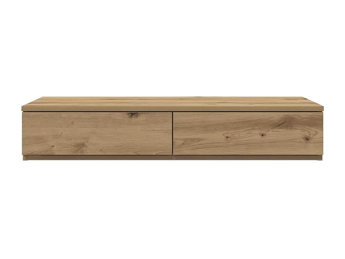 Gavetas de cama carvalho artisiano 100x36.5x16.5 cm