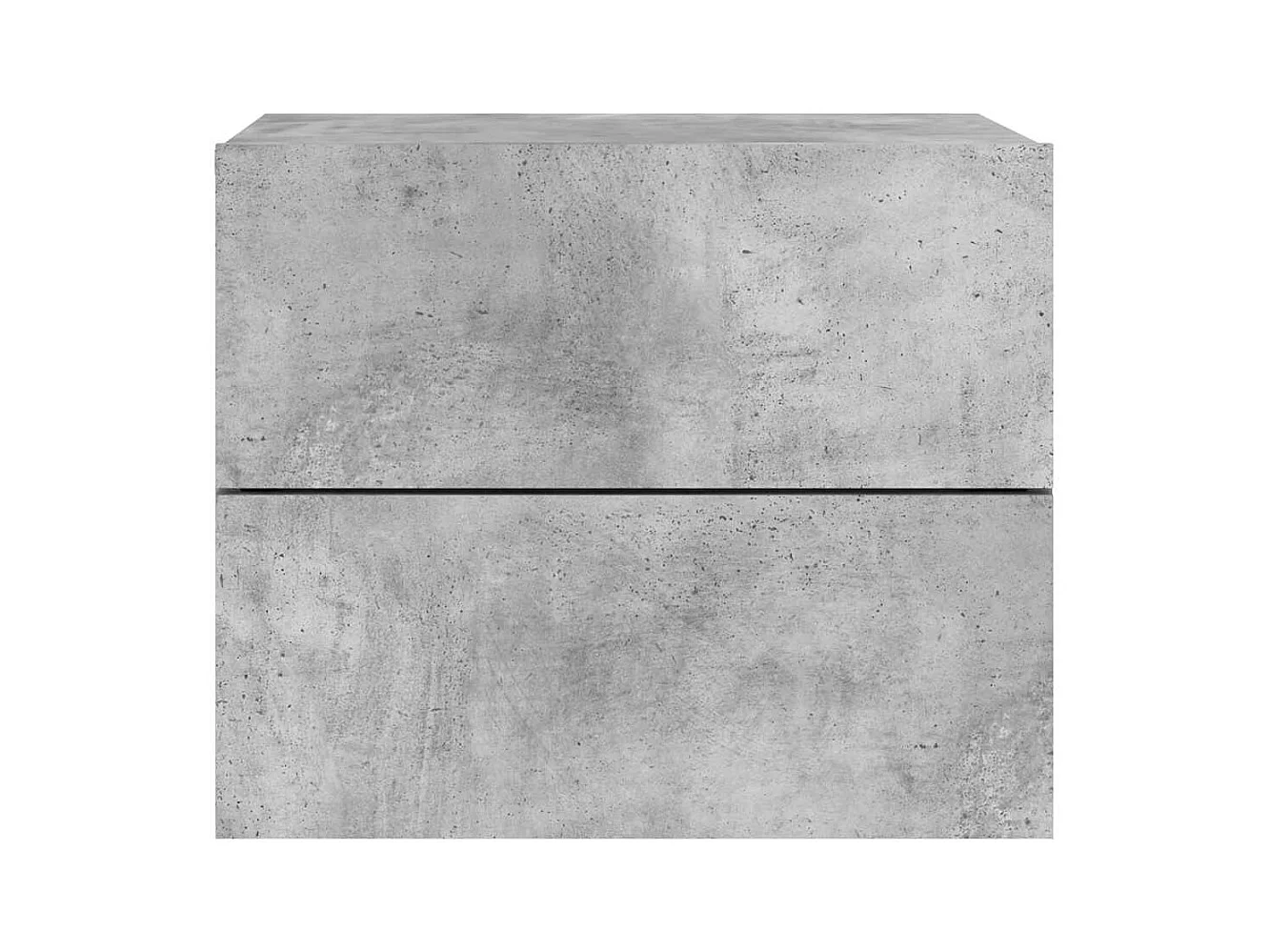 Mesita de noche | Mesilla de noche de pared con luces LED gris hormigón