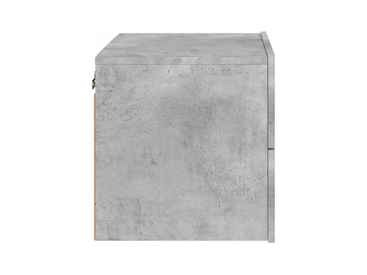 Mesita de noche | Mesilla de noche de pared con luces LED gris hormigón