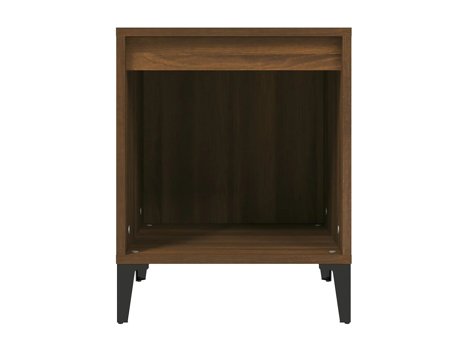 Tables de chevet lot de 2 avec compartiments ouverts Chêne marron 40x35x50 cm